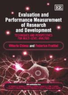 Evaluation and Performance Measurement of Research and Development : Techniques and Perspectives for Multi-Level Analysis