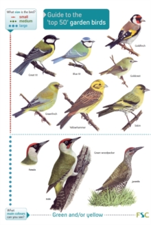 Guide to the Top 50 Garden Birds, Fold-out book or chart Book Guide to the Top 50 Garden Birds, Fold-out book or chart Book