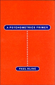 Psychometrics Primer, Paperback Book Psychometrics Primer, Paperback Book