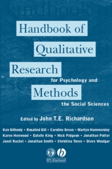 The Handbook of Qualitative Research Methods for Psychologists and the Social Sciences, Paperback Book The Handbook of Qualitative Research Methods for Psychologists and the Social Sciences, Paperback Book