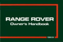 Range Rover 1986/87, Paperback / softback Book Range Rover 1986/87, Paperback / softback Book