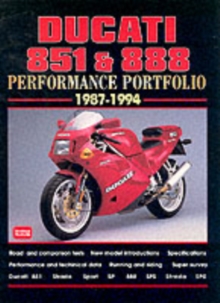 Ducati 851 and 888 Performance Portfolio 1987-1994, Paperback Book Ducati 851 and 888 Performance Portfolio 1987-1994, Paperback Book