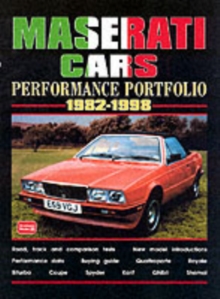 Maserati Cars Performance Portfolio 1982-1998, Paperback Book Maserati Cars Performance Portfolio 1982-1998, Paperback Book