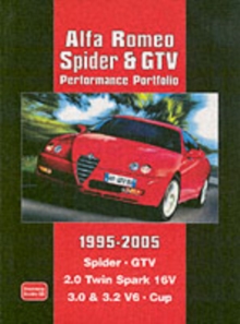 Alfa Romeo Spider and GTV Performance Portfolio 1995-2005, Paperback Book Alfa Romeo Spider and GTV Performance Portfolio 1995-2005, Paperback Book