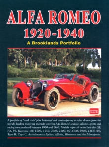 Alfa Romeo 1920-1940 : a Brooklands Portfolio, Paperback Book Alfa Romeo 1920-1940 : a Brooklands Portfolio, Paperback Book