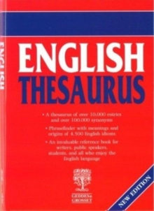 English Thesaurus, Paperback / softback Book English Thesaurus, Paperback / softback Book