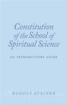 Constitution of the School of Spiritual Science