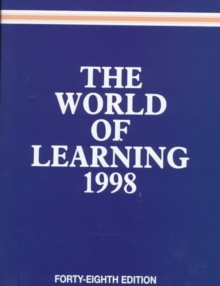 World Of Learning 1998, Hardback Book World Of Learning 1998, Hardback Book