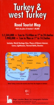 Turkey and West Turkey Road Tourist Map Including Town Plan of Istanbul, Sheet map, folded Book Turkey and West Turkey Road Tourist Map Including Town Plan of Istanbul, Sheet map, folded Book