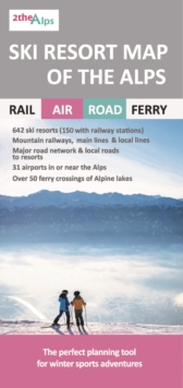 Ski Resort Map of the Alps, Sheet map, folded Book Ski Resort Map of the Alps, Sheet map, folded Book
