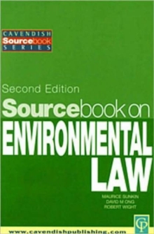 Sourcebook on Environmental Law, Paperback / softback Book Sourcebook on Environmental Law, Paperback / softback Book