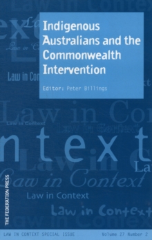 Indigenous Australians and the Commonwealth Intervention, Paperback Book Indigenous Australians and the Commonwealth Intervention, Paperback Book