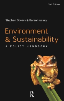Environment and Sustainability : A Policy Handbook, Paperback / softback Book Environment and Sustainability : A Policy Handbook, Paperback / softback Book