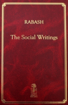 Rabash : The Social Writings, Hardback Book Rabash : The Social Writings, Hardback Book