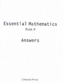 Essential Mathematics : Answers Book 9, Paperback Book Essential Mathematics : Answers Book 9, Paperback Book