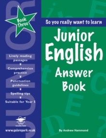 Junior English : Answer Book Book 3, Paperback Book Junior English : Answer Book Book 3, Paperback Book