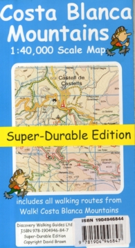 Costa Blanca Mountains Tour & Trail Super-durable Map, Sheet map, folded Book Costa Blanca Mountains Tour & Trail Super-durable Map, Sheet map, folded Book
