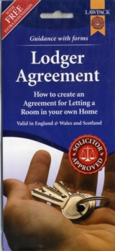 Lodger Agreement Form Pack : How to Create an Agreement for Letting a Room in Your Own Home, Mixed media product Book Lodger Agreement Form Pack : How to Create an Agreement for Letting a Room in Your Own Home, Mixed media product Book