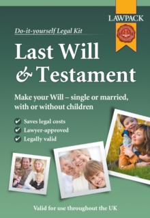 Last Will & Testament Kit (Do It Yourself Kit)