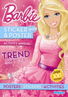 Barbie Sticker & Poster Activity Annual, Paperback Book Barbie Sticker & Poster Activity Annual, Paperback Book