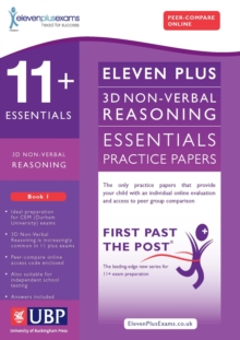11+ Essentials 3D Non-Verbal Reasoning Practice Papers for CEM : Book 1, Paperback Book 11+ Essentials 3D Non-Verbal Reasoning Practice Papers for CEM : Book 1, Paperback Book