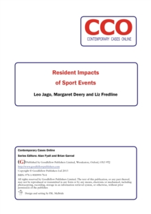 Resident Impacts of Sport Events