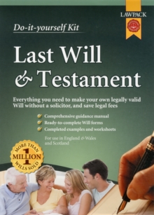 Last Will & Testament Kit, Kit Book Last Will & Testament Kit, Kit Book