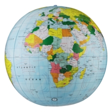 12" Light Blue Political Inflatable Globe, Globe Book 12" Light Blue Political Inflatable Globe, Globe Book