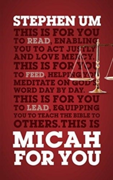 MICAH FOR YOU, Paperback Book MICAH FOR YOU, Paperback Book