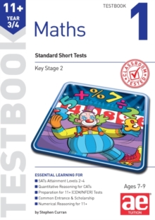 11+ Maths Year 3/4 Testbook 1 : Standard Short Tests, Paperback Book 11+ Maths Year 3/4 Testbook 1 : Standard Short Tests, Paperback Book