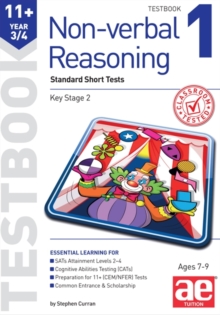 11+ Non-verbal Reasoning Year 3/4 Testbook 1 : Standard Short Tests, Paperback Book 11+ Non-verbal Reasoning Year 3/4 Testbook 1 : Standard Short Tests, Paperback Book