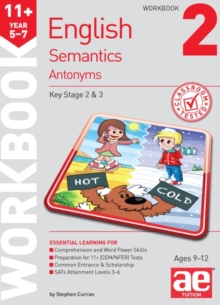 11+ Semantics Workbook 2 - Antonyms, Paperback Book 11+ Semantics Workbook 2 - Antonyms, Paperback Book