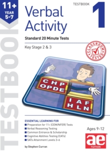 11+ Verbal Activity Year 5-7 Testbook 1 : Standard 20 Minute Tests, Paperback Book 11+ Verbal Activity Year 5-7 Testbook 1 : Standard 20 Minute Tests, Paperback Book