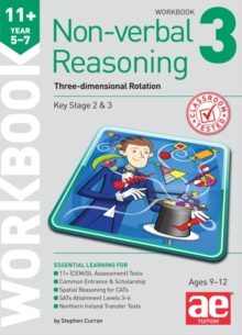 11+ Non-Verbal Reasoning Year 5-7 Workbook 3 : Three-Dimensional Rotation