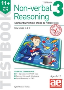 11+ Non-verbal Reasoning Year 5-7 Testbook 3 : Standard & Multiple-choice 30 Minute Tests