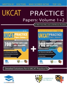 UKCAT PRACTICE PAPERS VOLUMES ONE TWO, Paperback Book UKCAT PRACTICE PAPERS VOLUMES ONE TWO, Paperback Book