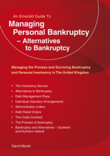 Managing Personal Bankruptcy - Alternatives To Bankruptcy : Revised Edition 2020