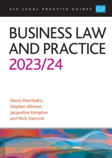 Business Law and Practice 2023/2024 : Legal Practice Course Guides (LPC)