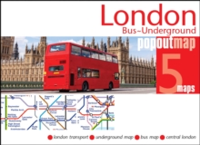 Heartwood Publishing London Bus And Underground PopOut Map , Pocket-size, Pop Up Map Showing London's Bus Network And Entire Tube Network