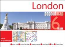 London PopOut Map - 3 pop up maps in 1 pocket size format : pop up city map and tube map of London