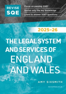 Revise SQE The Legal System and Services of England and Wales 2025/26 : SQE1 Revision Guide