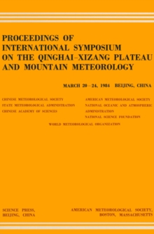 Proceedings of International Symposium on the Qinghai-Xizang Plateau and Mountain Meteorology