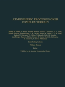 Atmospheric Processes over Complex Terrain