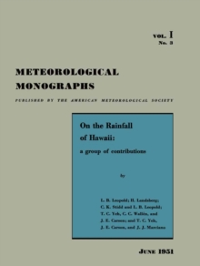 On the Rainfall of Hawaii : A Group of Contributions