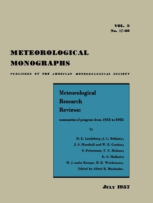 Meteorological Research Reviews : Summaries of Progress from 1951 to 1955. Physics of Clouds.