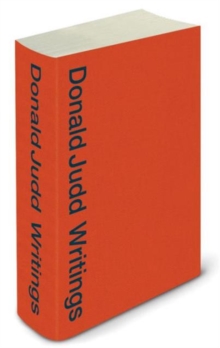 Donald Judd Writings, Paperback Book Donald Judd Writings, Paperback Book