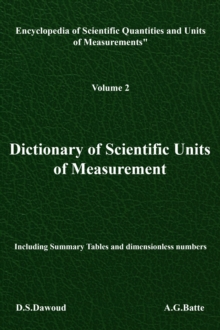 Dictionary of Scientific Units of Measurement - Volume II