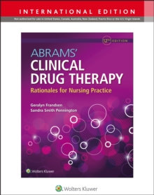 Abrams' Clinical Drug Therapy, Paperback / softback Book Abrams' Clinical Drug Therapy, Paperback / softback Book