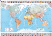 The World - Michelin rolled & tubed wall map Encapsulated : Wall Map