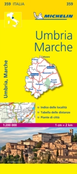 Marche & Umbria - Michelin Local Map 359 : Map, Sheet map Book Marche & Umbria - Michelin Local Map 359 : Map, Sheet map Book